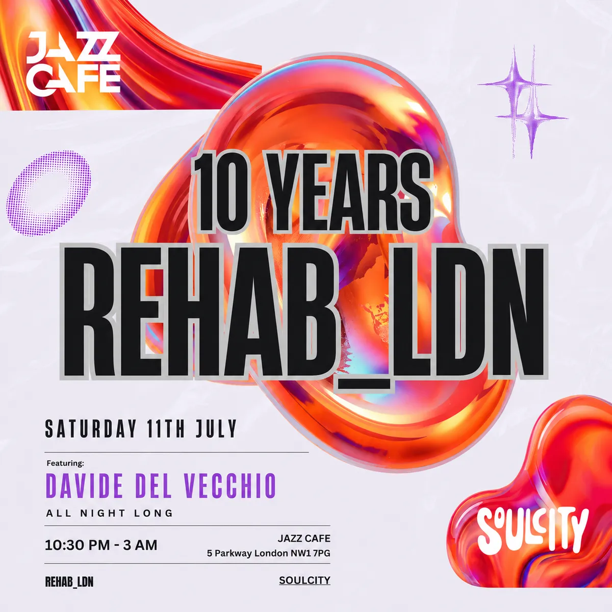 REHAB_LDN at Jazz Cafe event poster