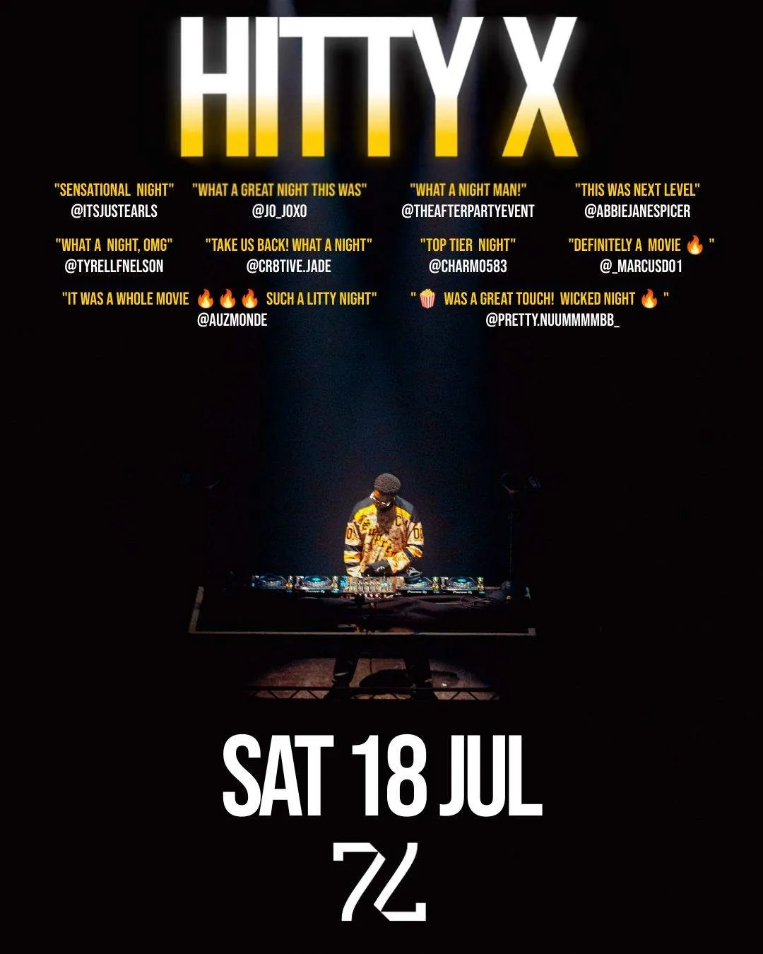 Hitty-X event poster