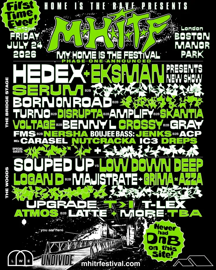 Hedex presents: My Home Is The Rave Festival event poster