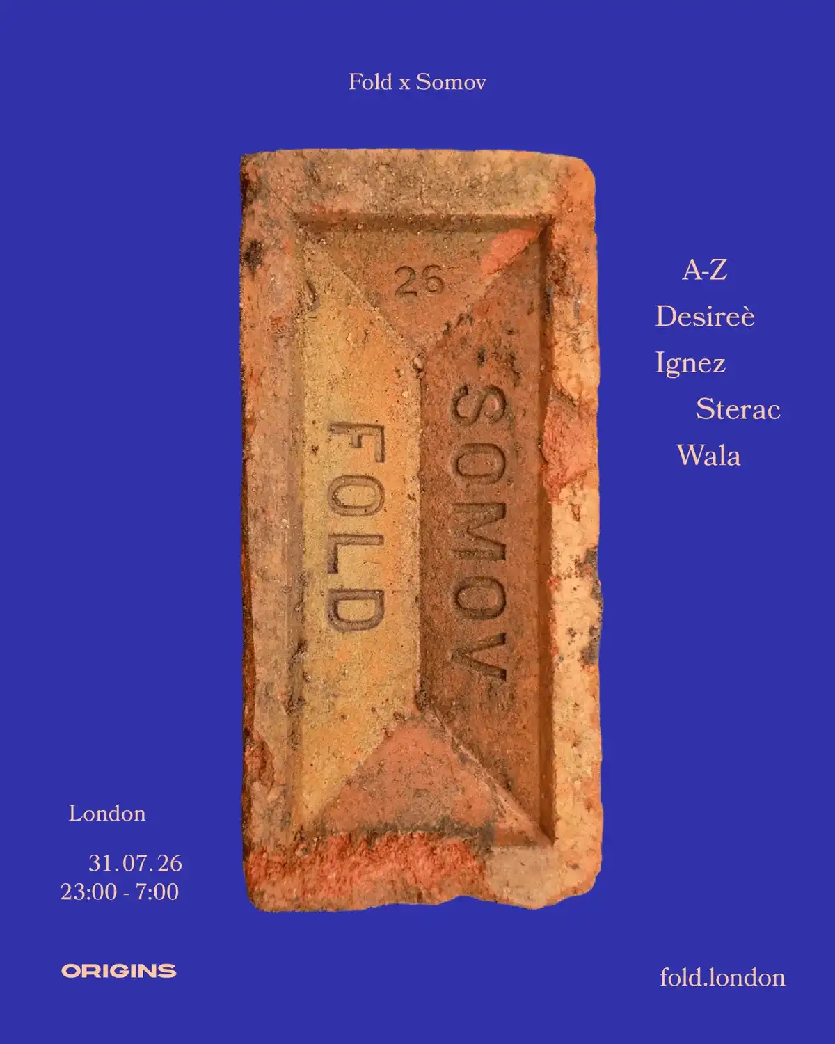 Somov: Ignez, STERAC, Wala & Desireè event poster