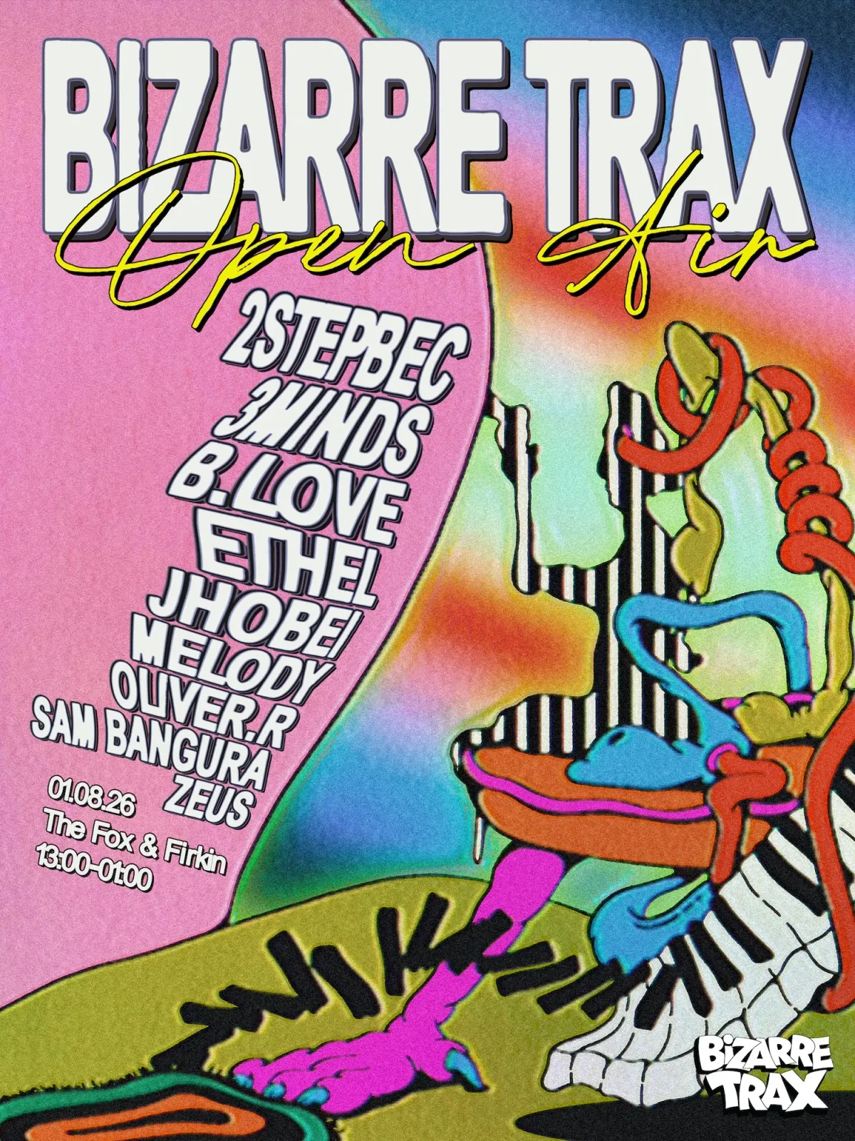 Bizarre Trax Open Air event poster