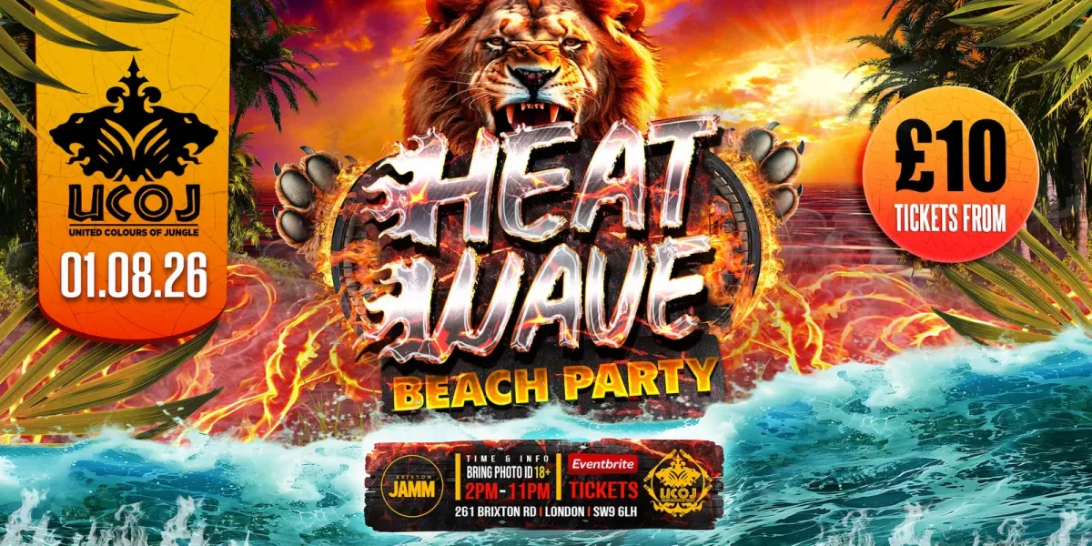 UCOJ: Heatwave Day Party event poster