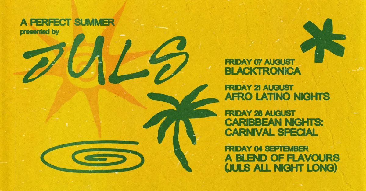 Juls — Jazz Cafe Residency (4 Fridays in the Summer) event poster