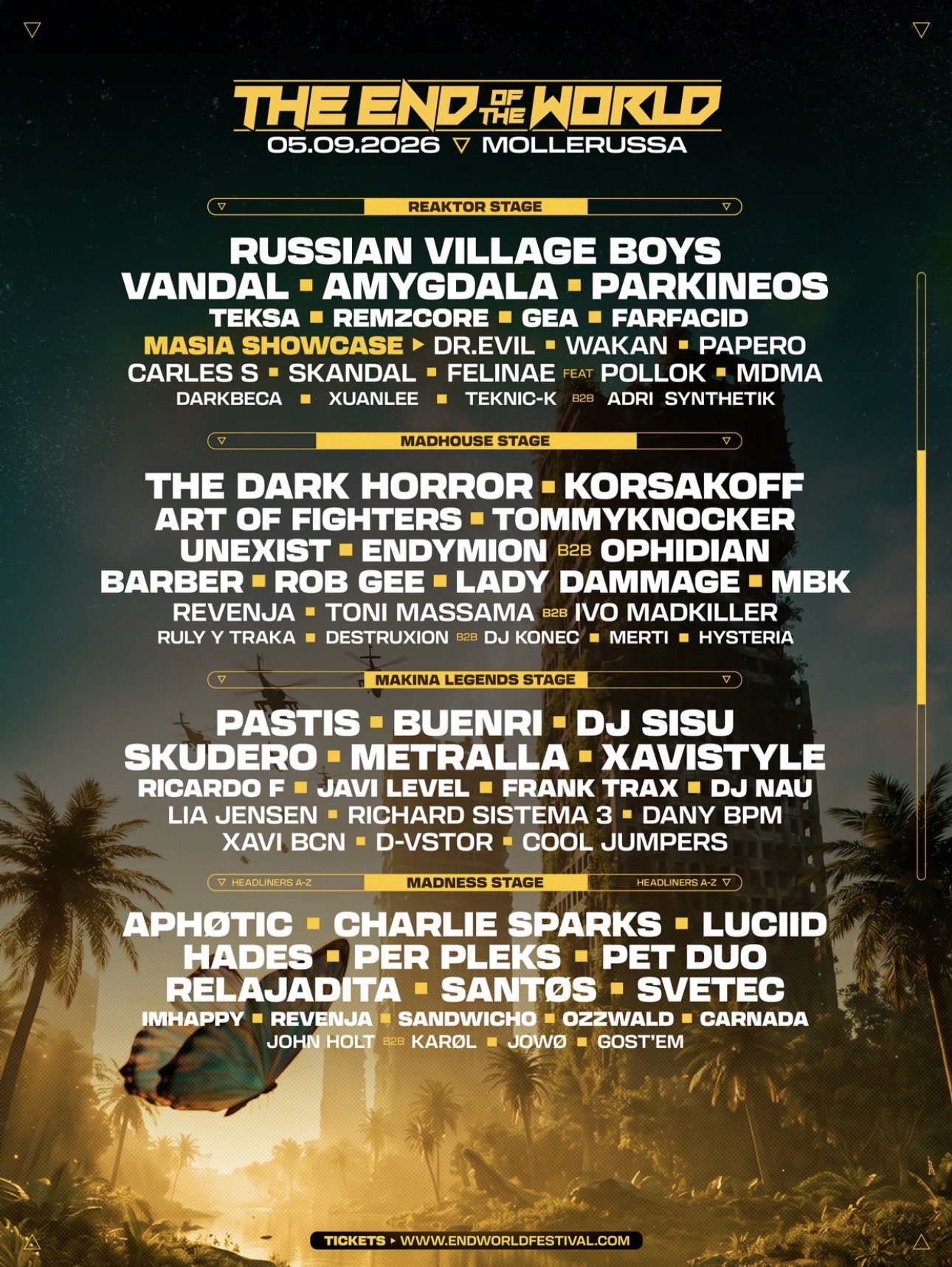THE END OF THE WORLD FESTIVAL 2026 event poster