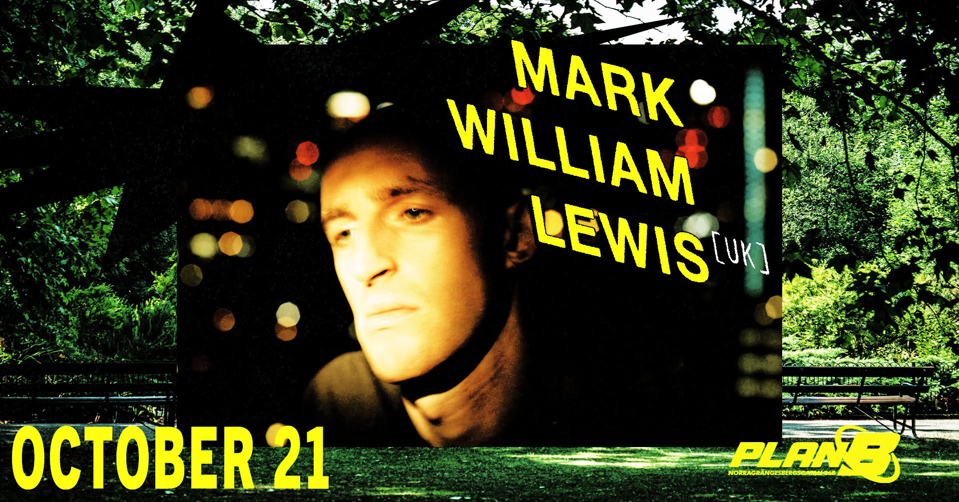Mark William Lewis (UK) event poster