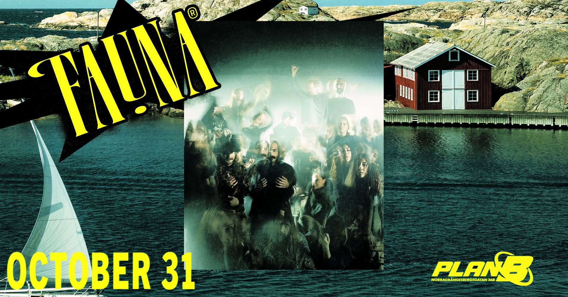 Fauna // Live at Plan B event poster