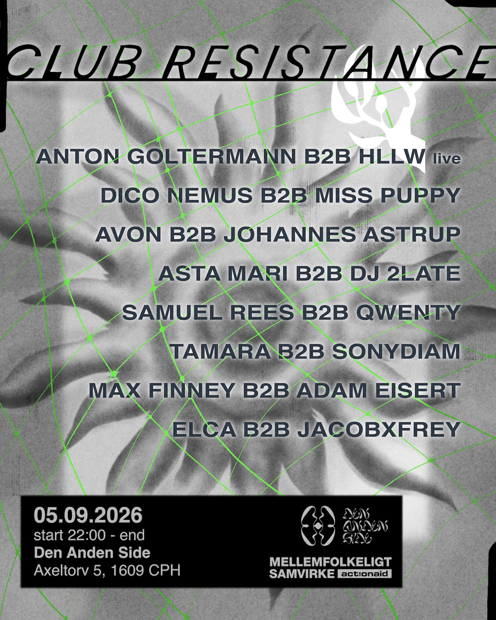 Club Resistance – VAs for Palestine, Release Event event poster