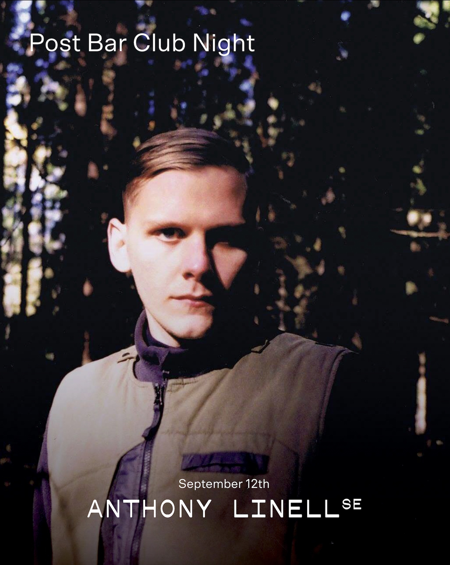 Post Bar Club Night — Anthony Linell, Kaspiann LIVE, Emma Valtonen event poster