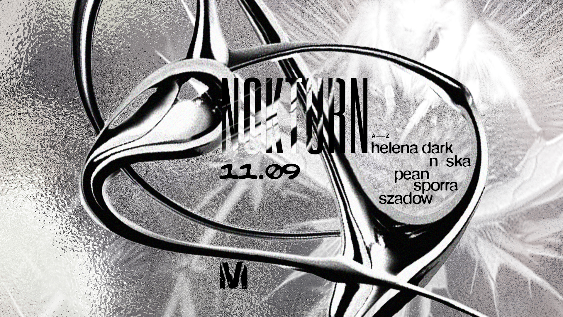 NOKTURN - N ska, Helena Dark, Pean, sporra, szadow event poster