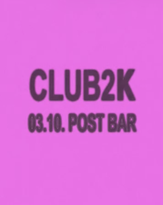 Club2k event poster