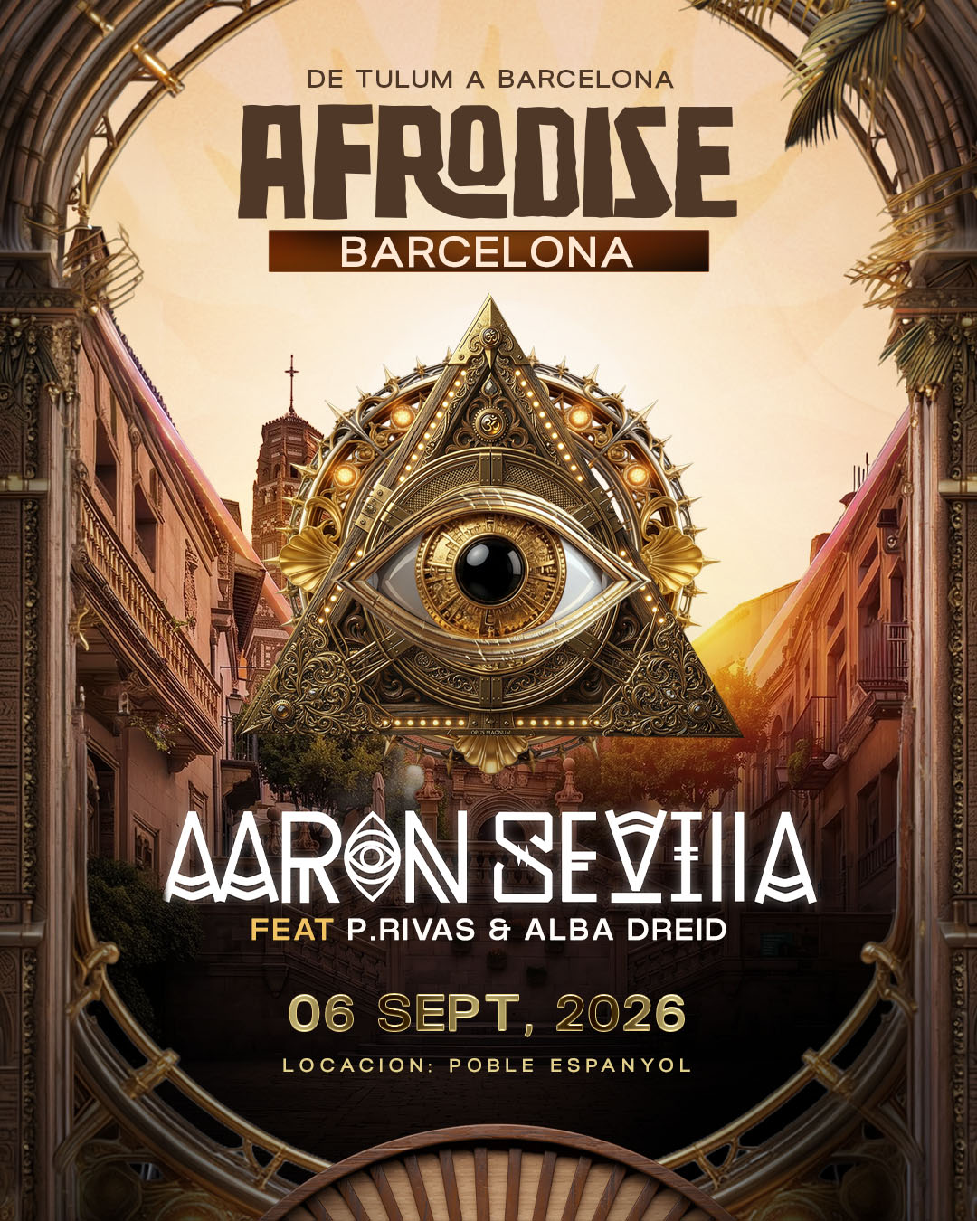 Afrodise Barcelona event poster