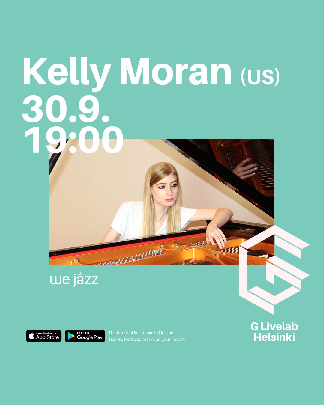 Kelly Moran (US) event poster