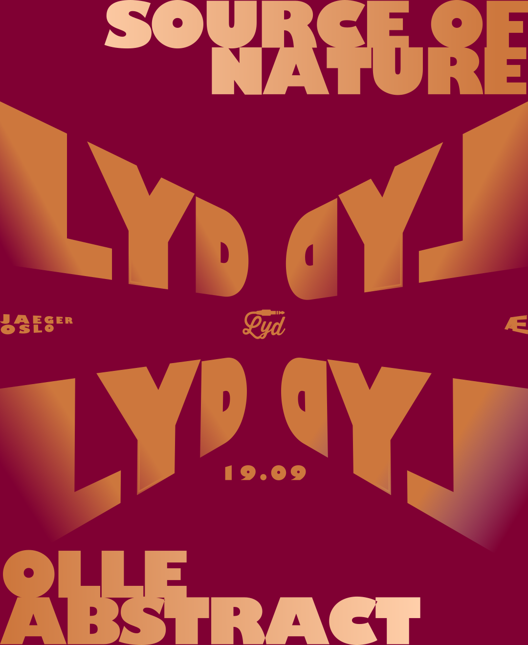 Lyd: Olle Abstract + Source of Nature event poster
