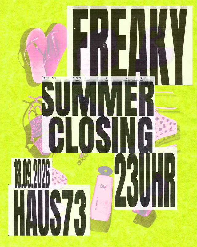 FREAKY SUMMER CLOSING event poster