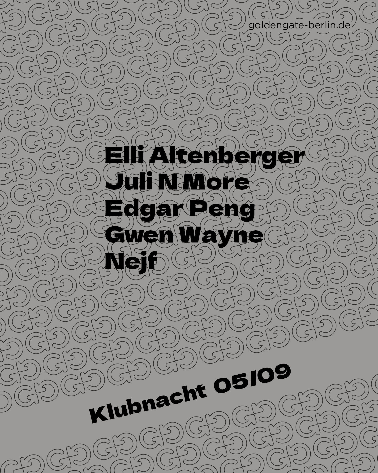 Klubnacht event poster