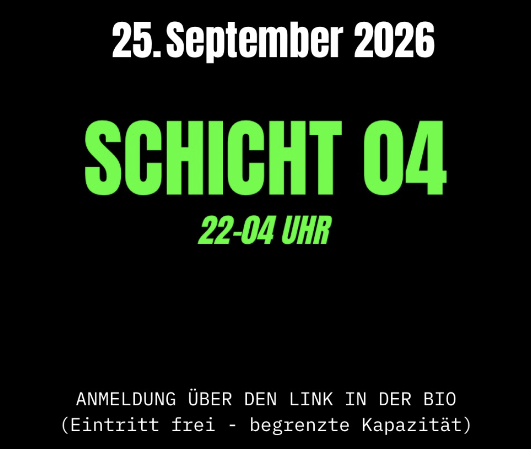 Nachtschicht event poster