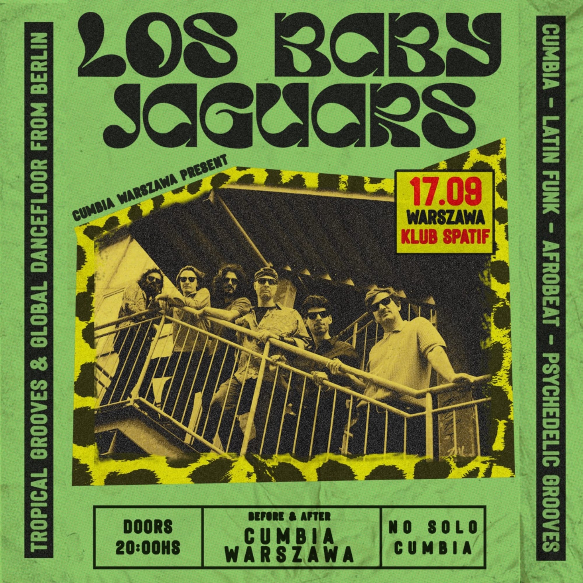 Cumbia Warszawa pres: Los Baby Jaguars • No Solo Cumbia event poster