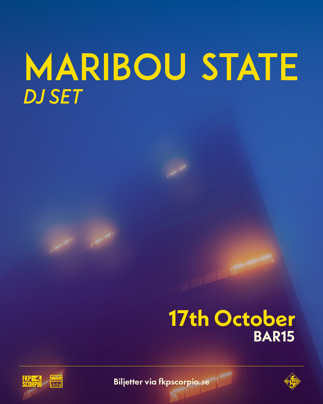 Maribou State - special DJ-set event poster