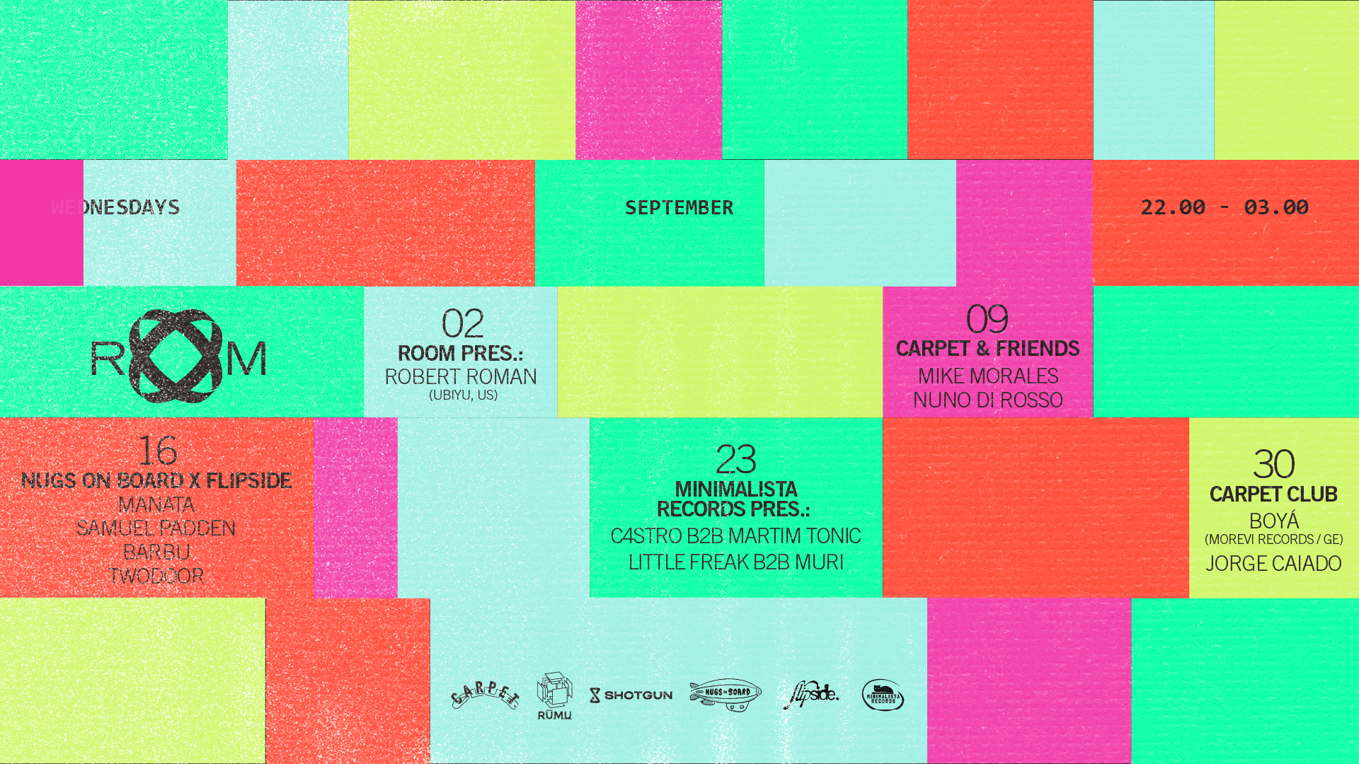 Nugs On Board x Flipside with Manata, Samuel Padden, Barbu, Twodoor event poster