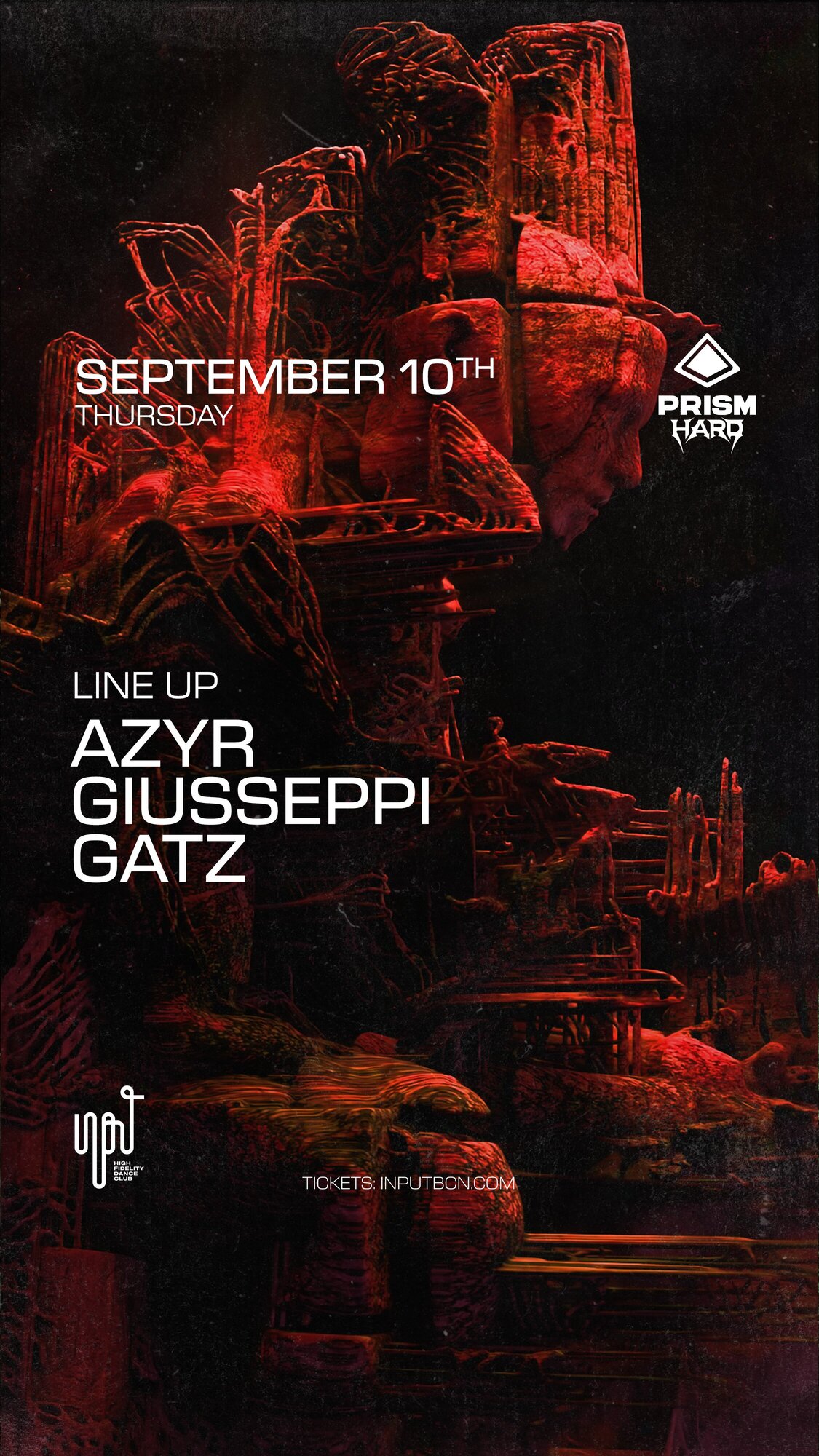 PRISM Hard pres Azyr event poster