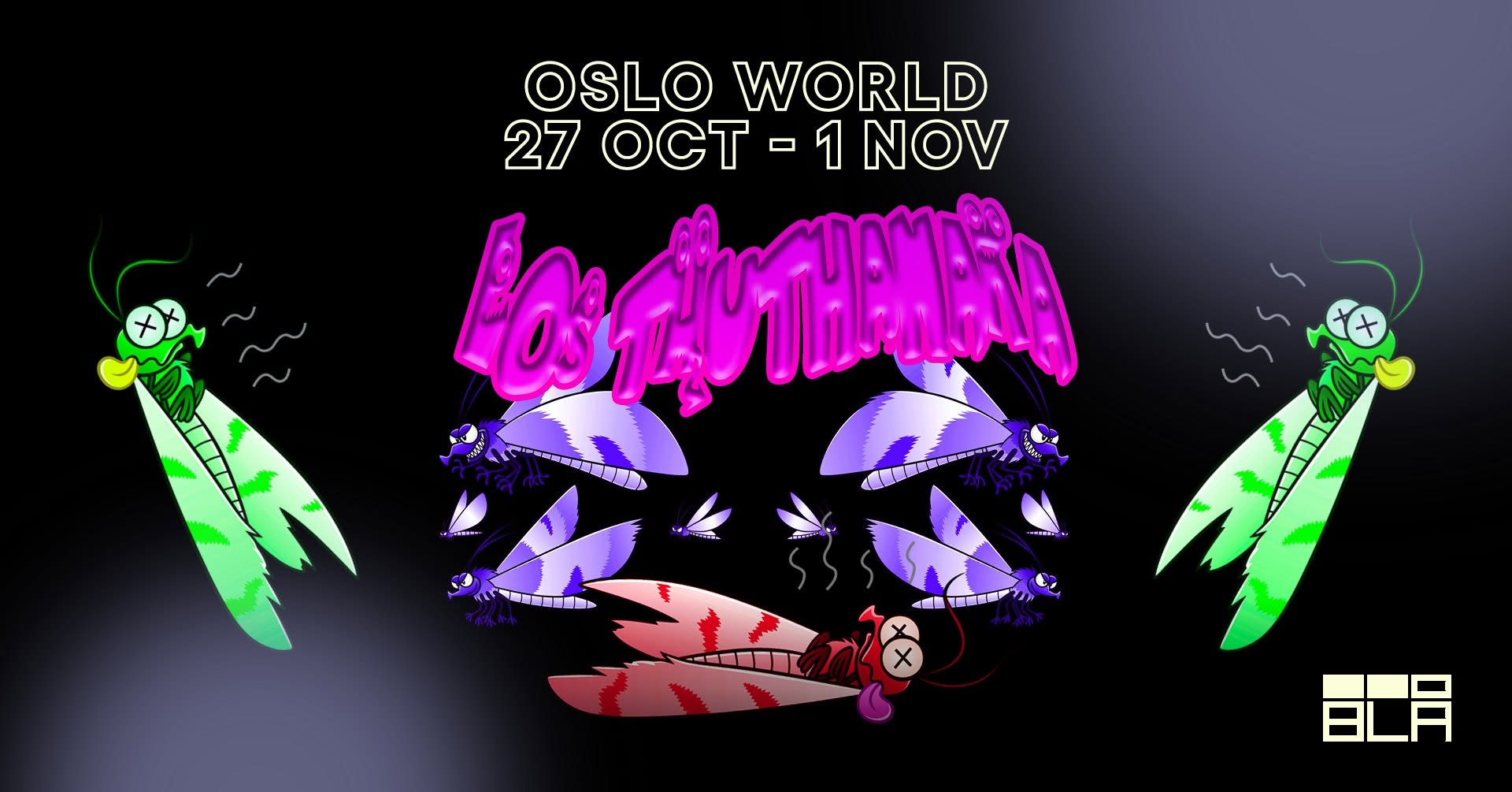 Los Thuthanaka / BLÅ event poster