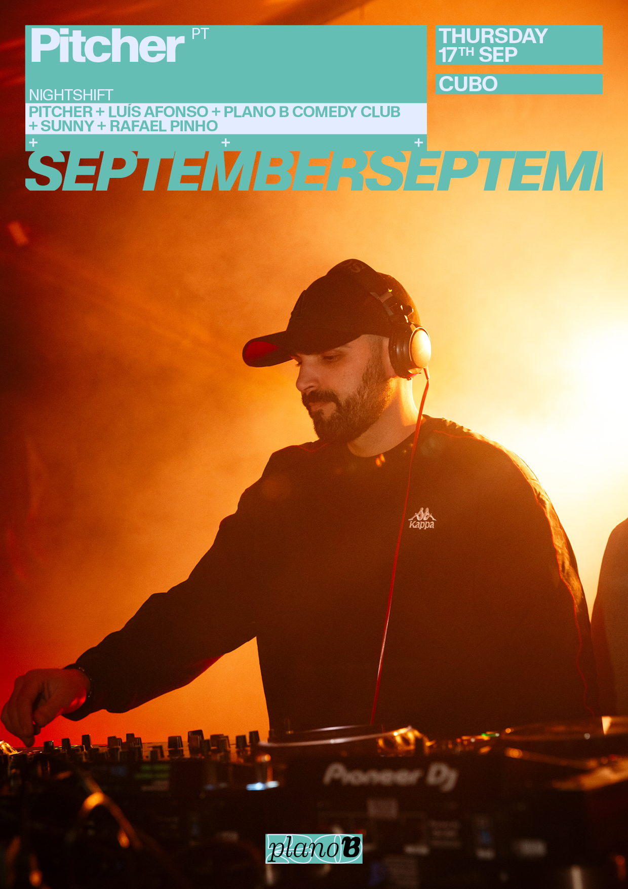 NIGHTSHIFT - Pitcher + Luís Afonso event poster