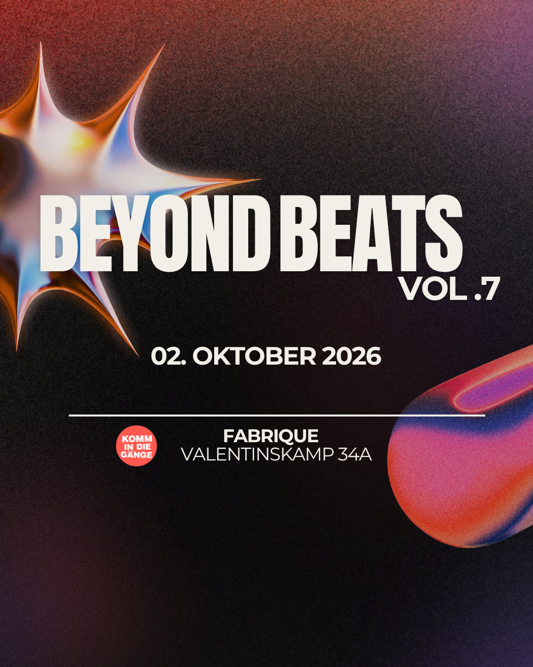 Beyond Beats vol.7 event poster