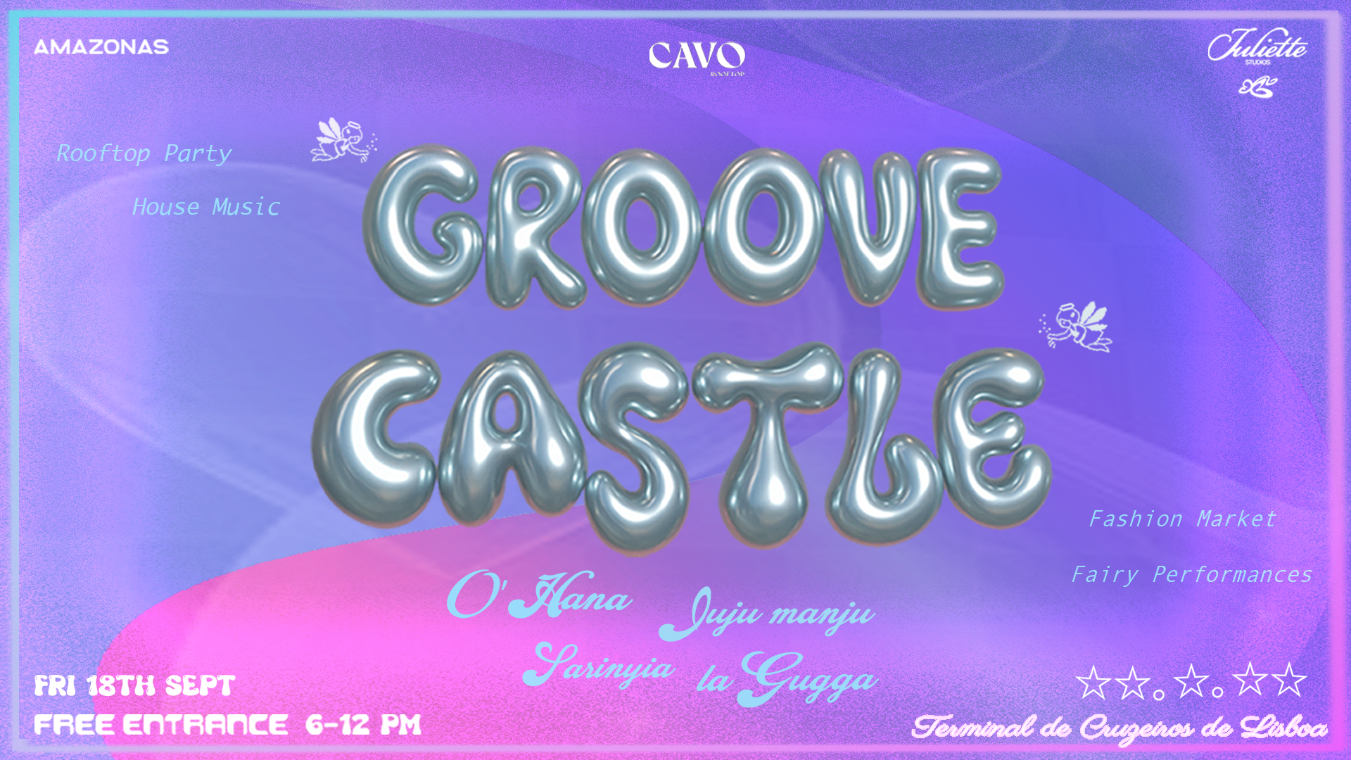 Groove Castle V4 - Rooftop Party event poster