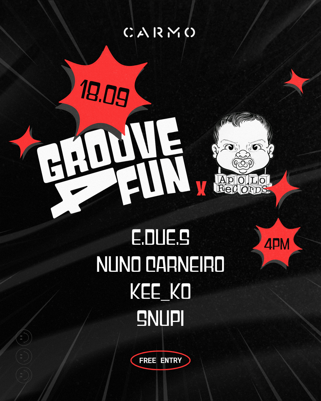 groove4fun x Apolo Records event poster
