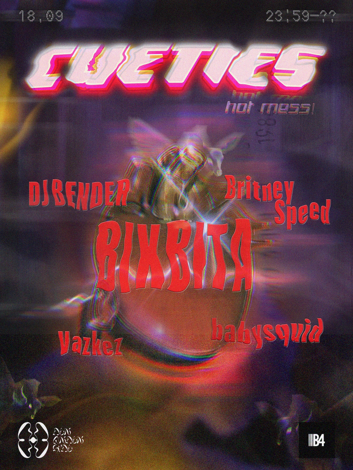CUETIES: hot mess! event poster