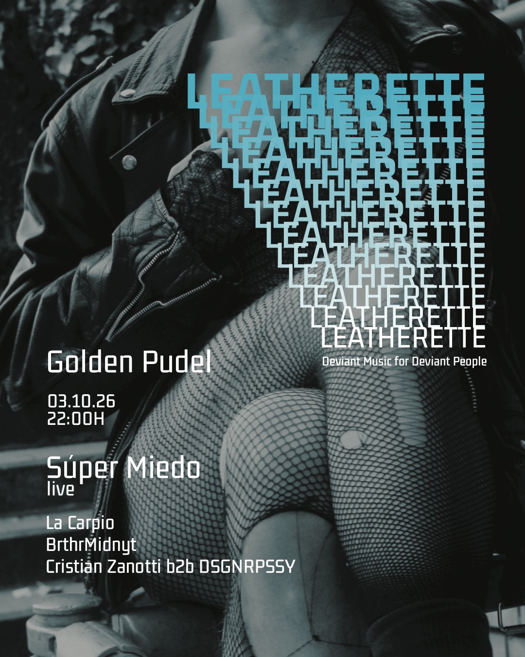 Leatherette event poster