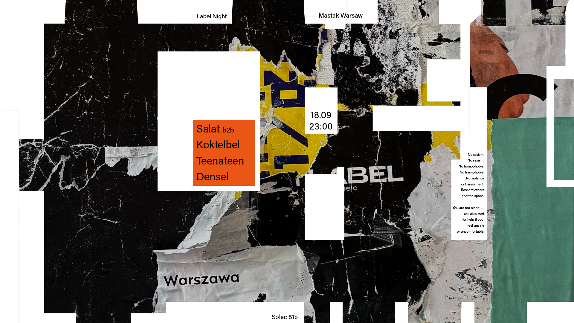 Label Night event poster