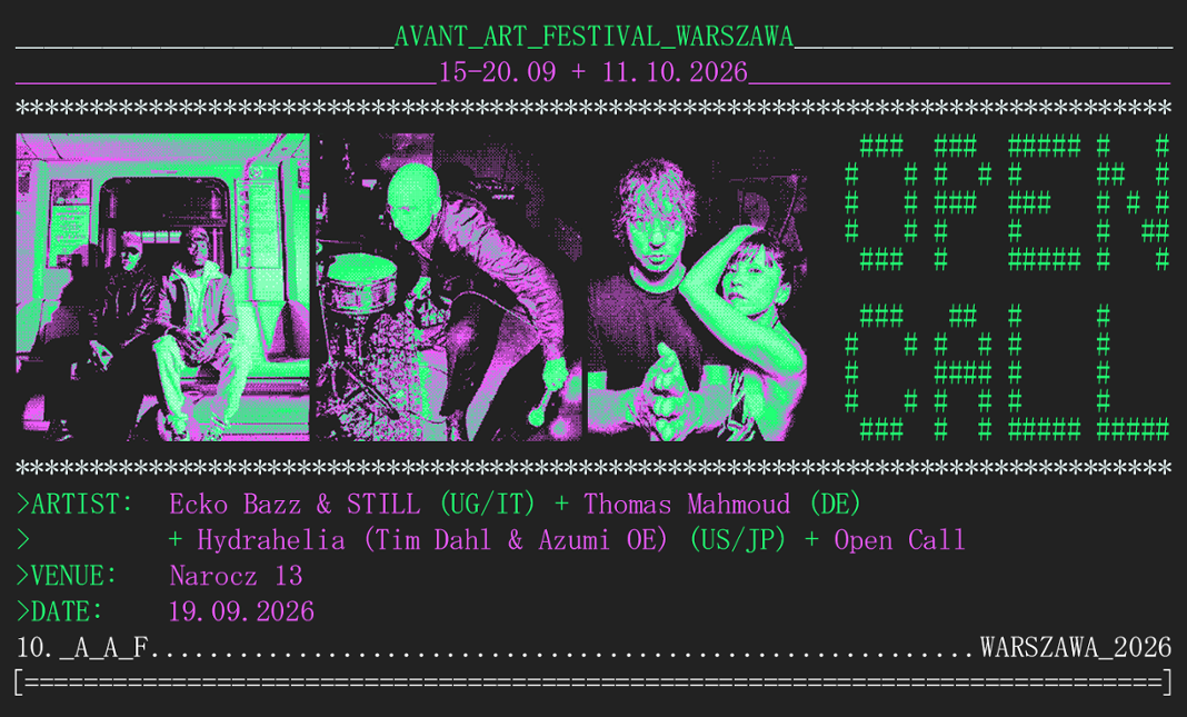 Ecko Bazz & STILL, Thomas Mahmoud, Hydrahelia - Avant Art event poster