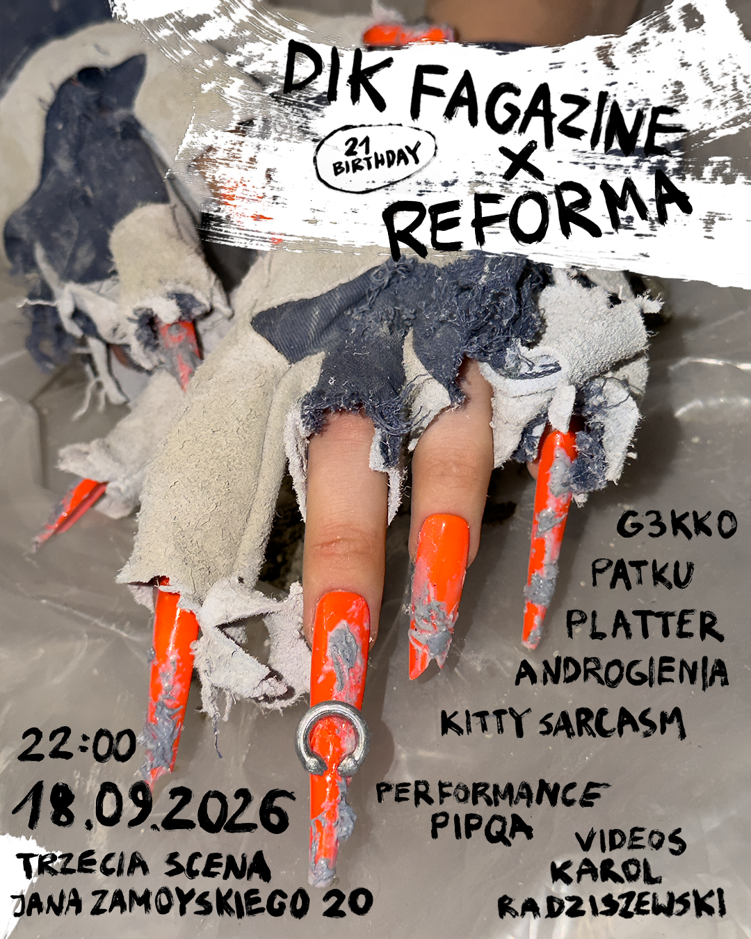 DIK Fagazine x Reforma event poster