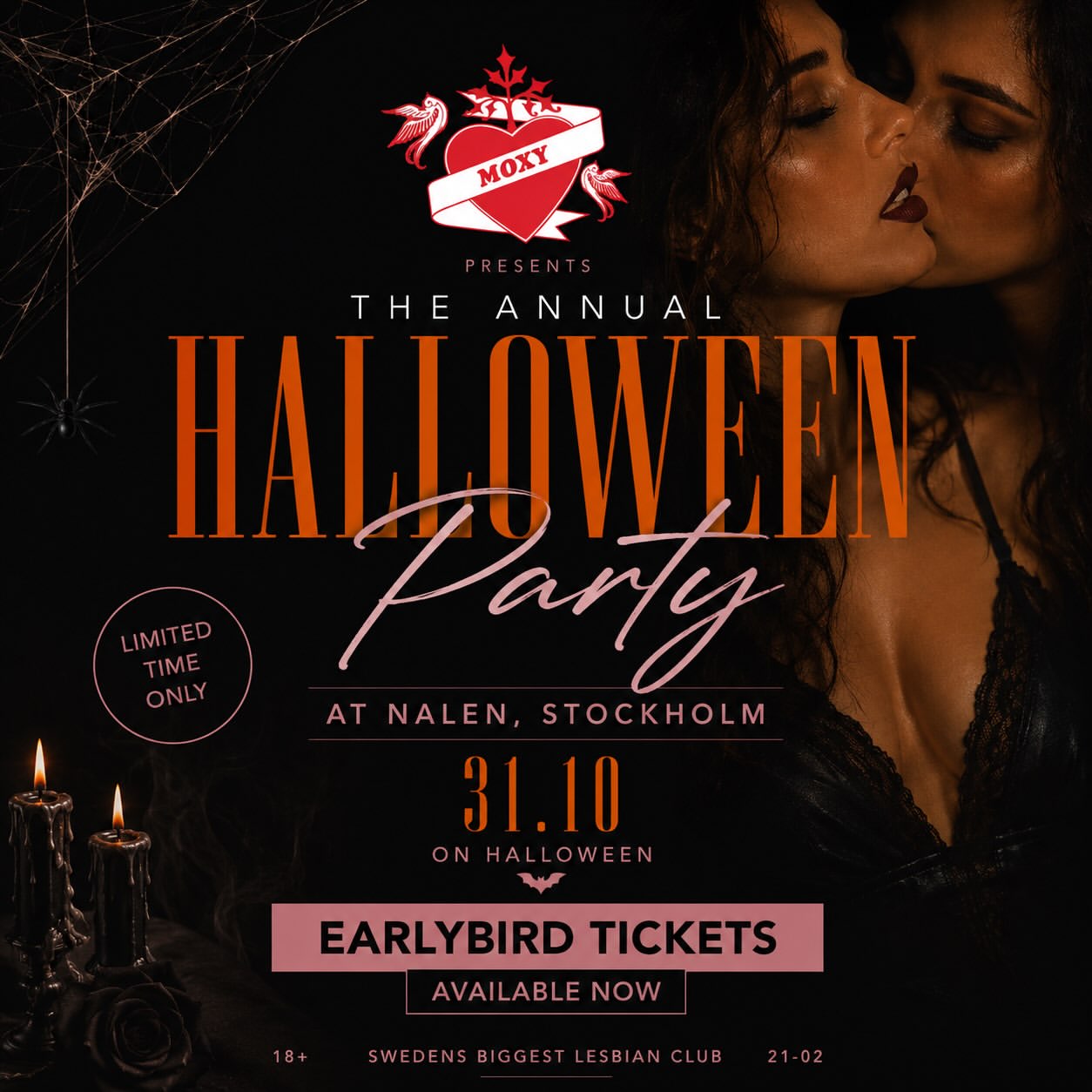 Moxy Annual Halloween Party event poster