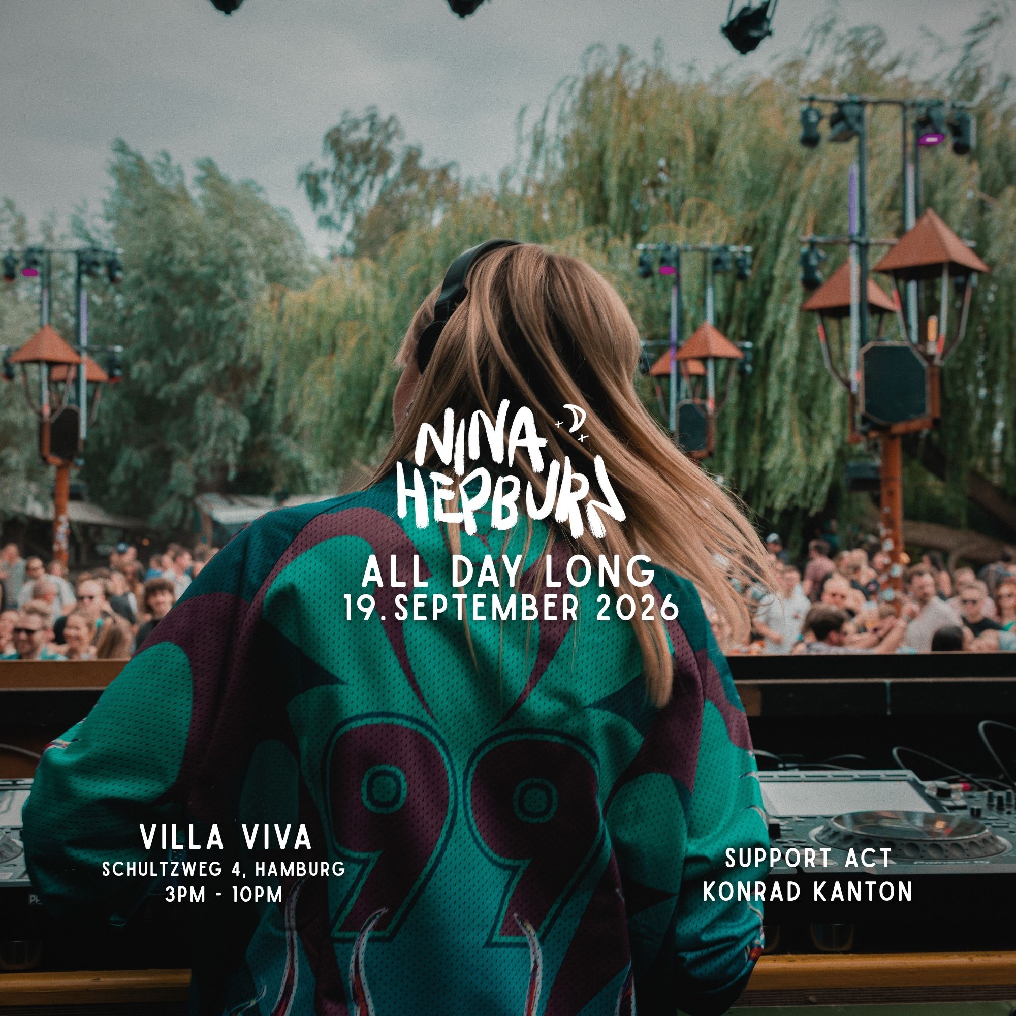 NINA HEPBURN - ALL DAY LONG - OPEN AIR event poster