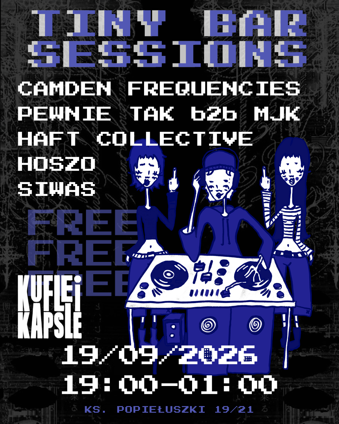 TINY BAR SESSIONS event poster