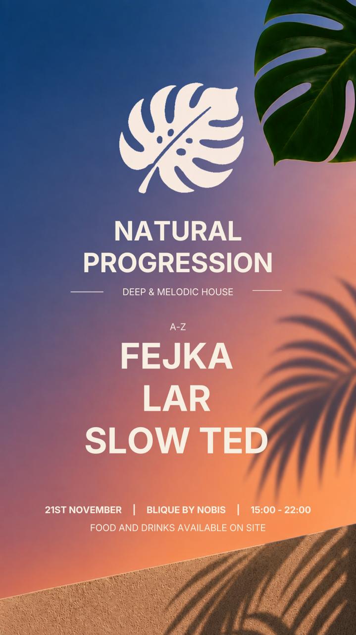 Natural Progression - Fejka - LAR - Slow Ted event poster