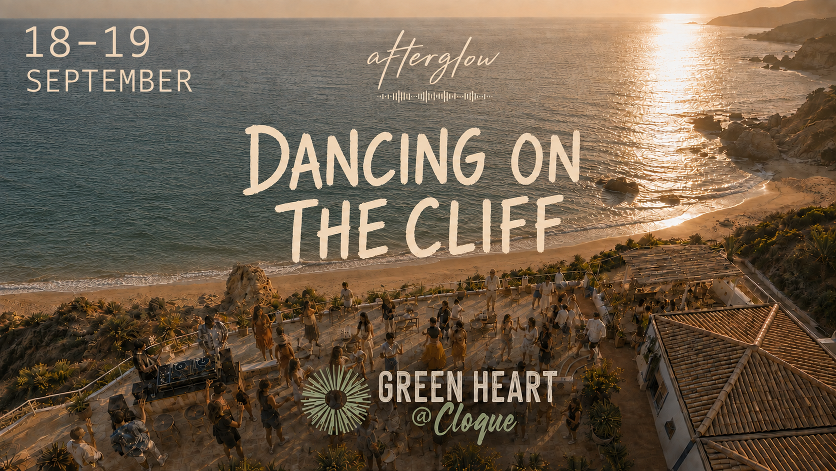 Dancing on the Cliff · Afterglow Weekend ♡ event poster