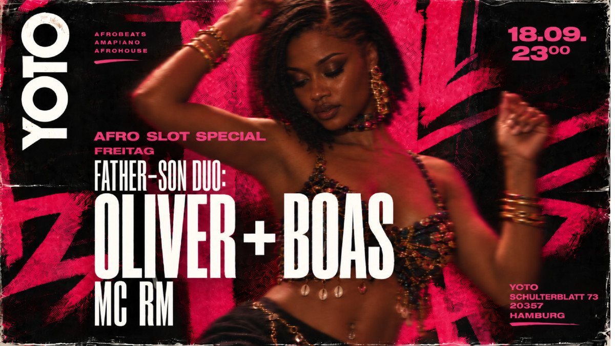 YOTO x AFRO SLOT SPECIAL with OLIVER & BOAS & MC RM event poster