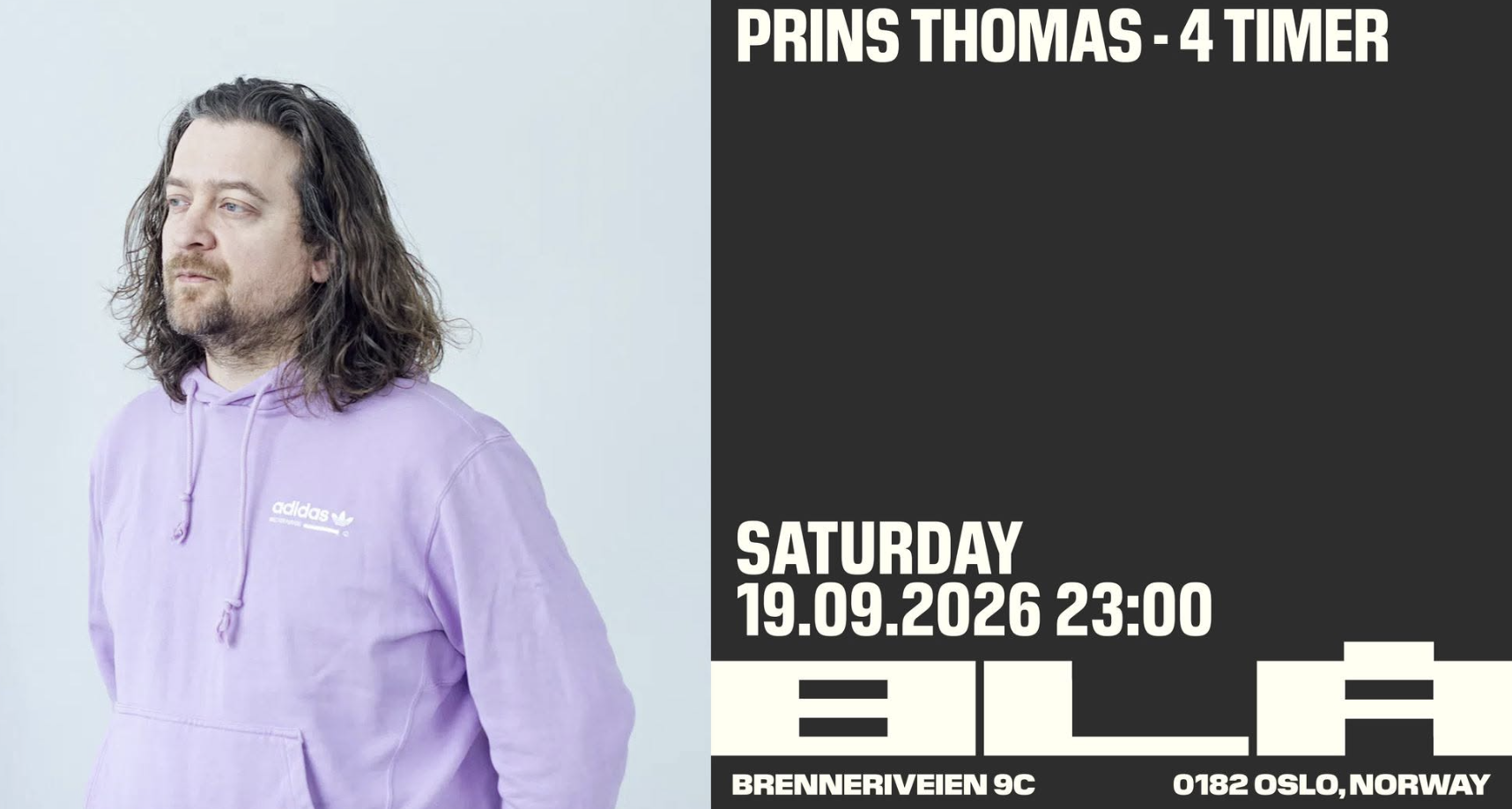 Prins Thomas - 4 timer / BLÅ event poster