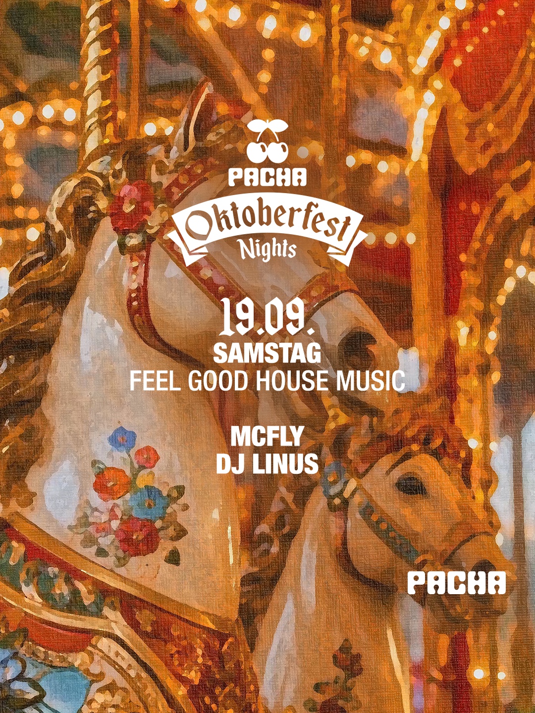 Pacha Oktoberfest Club Nights - Samstag with Mcfly, DJ Linus event poster