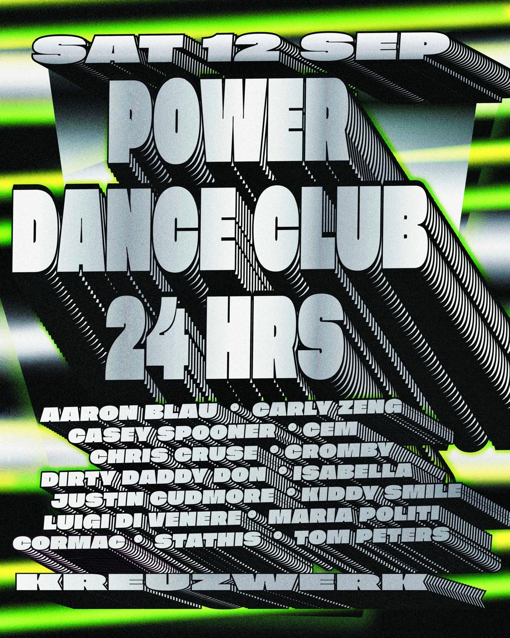 Power Dance Club 24hours event poster