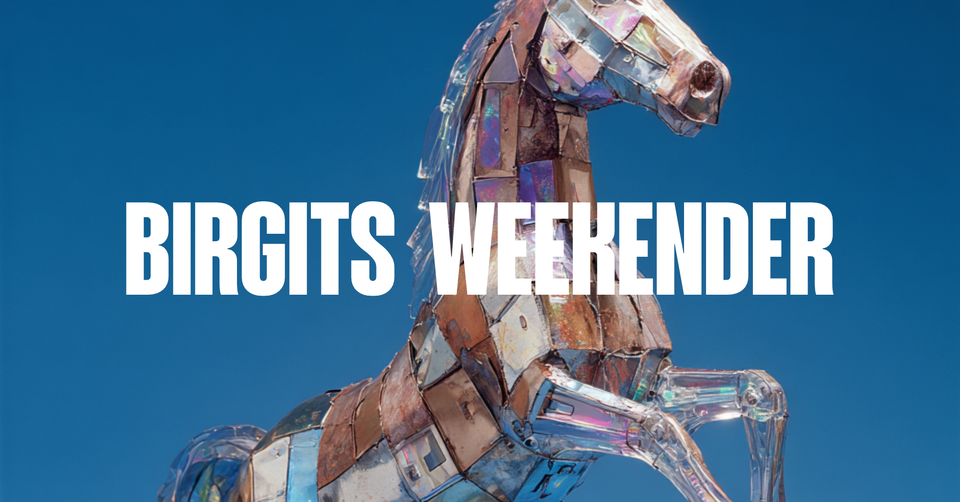 Birgits WEEKENDER event poster