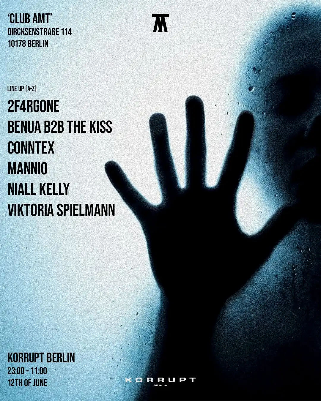 Korrupt Berlin: Viktoria Spielmann, Conntex , NIALL KELLY event poster