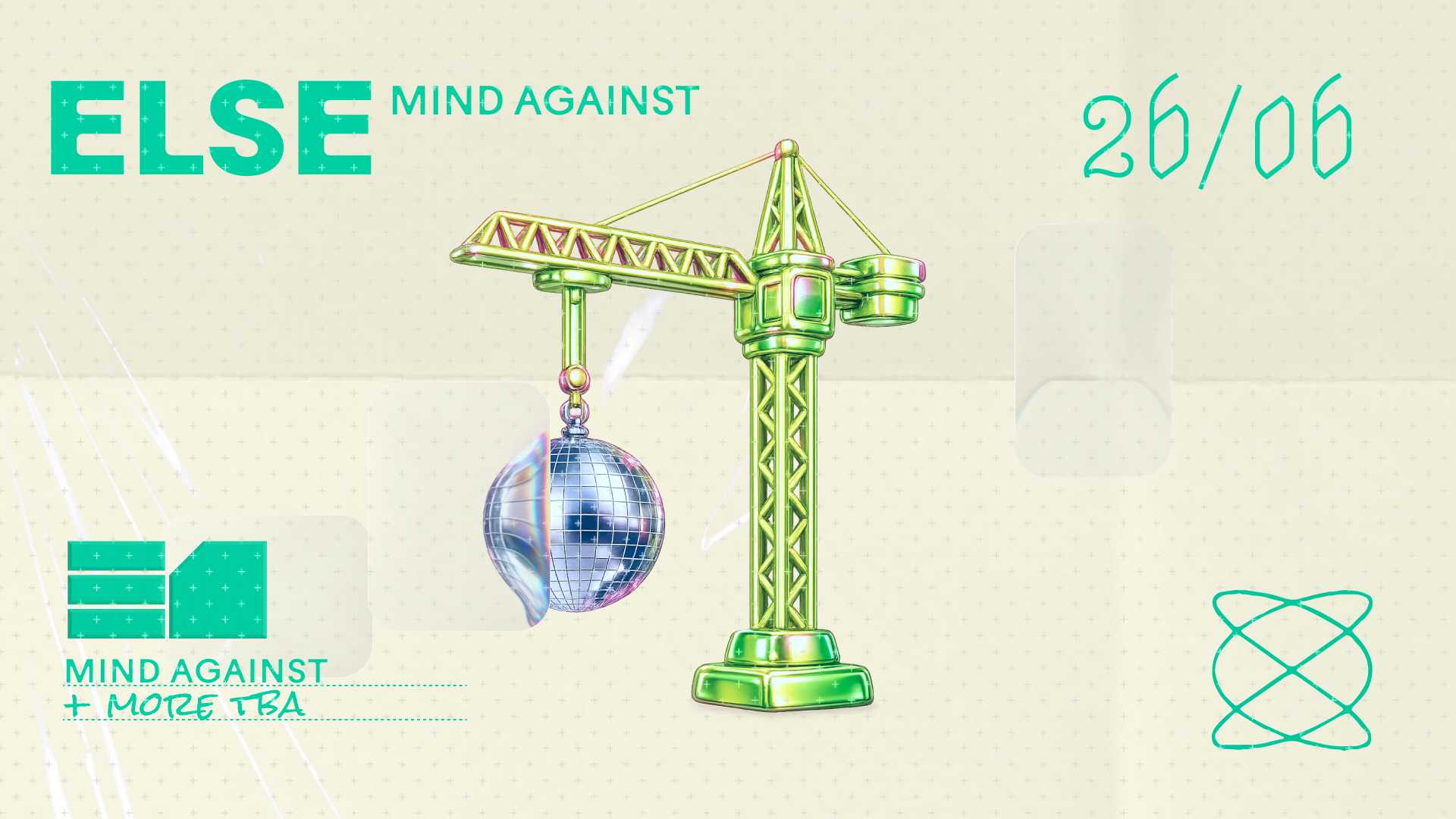 E1 pres Mind Against event poster