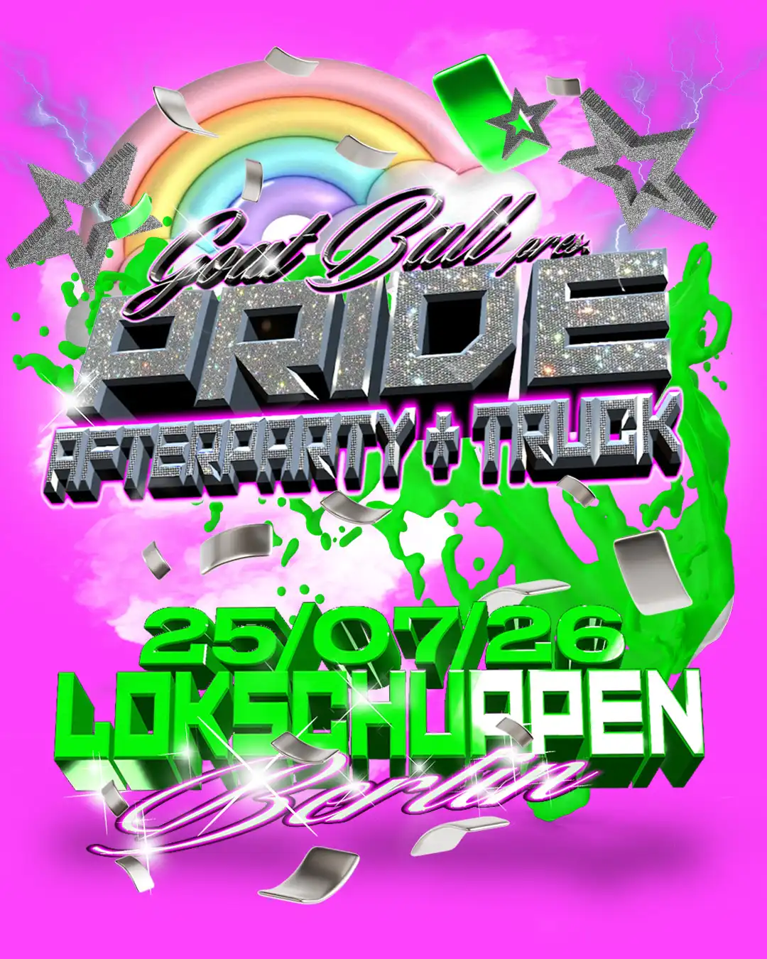 GOAT BALL x Lokschuppen: CSD AFTERPARTY + TRUCK event poster