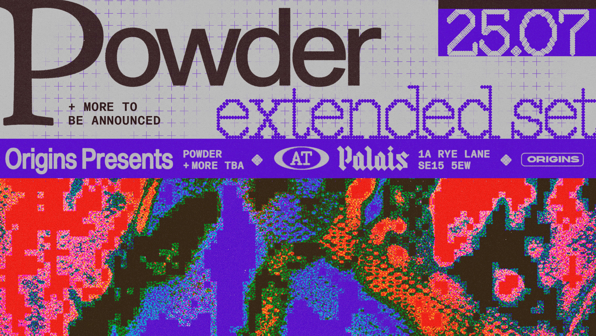 Origins: Powder (Extended Set) event poster