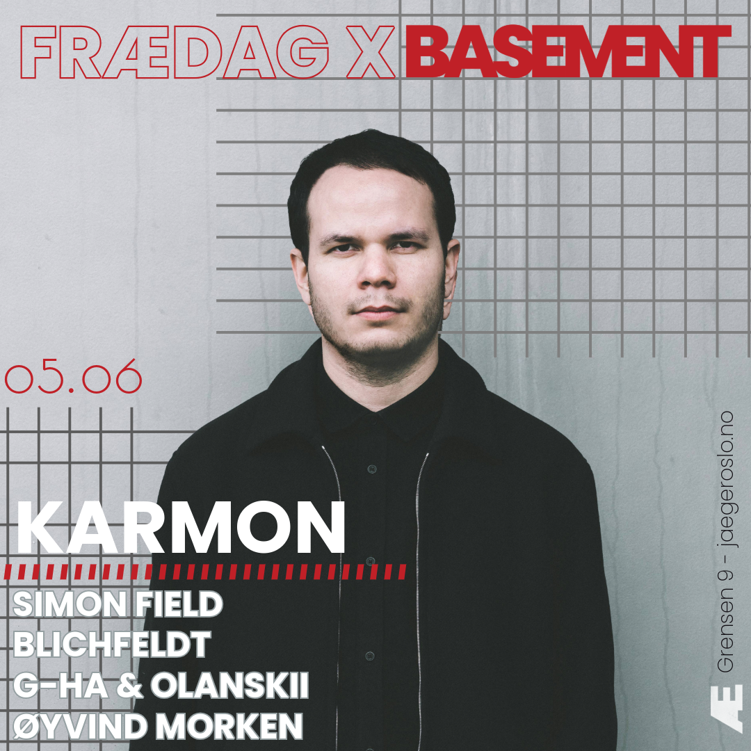 Frædag x Basement: Karmon event poster