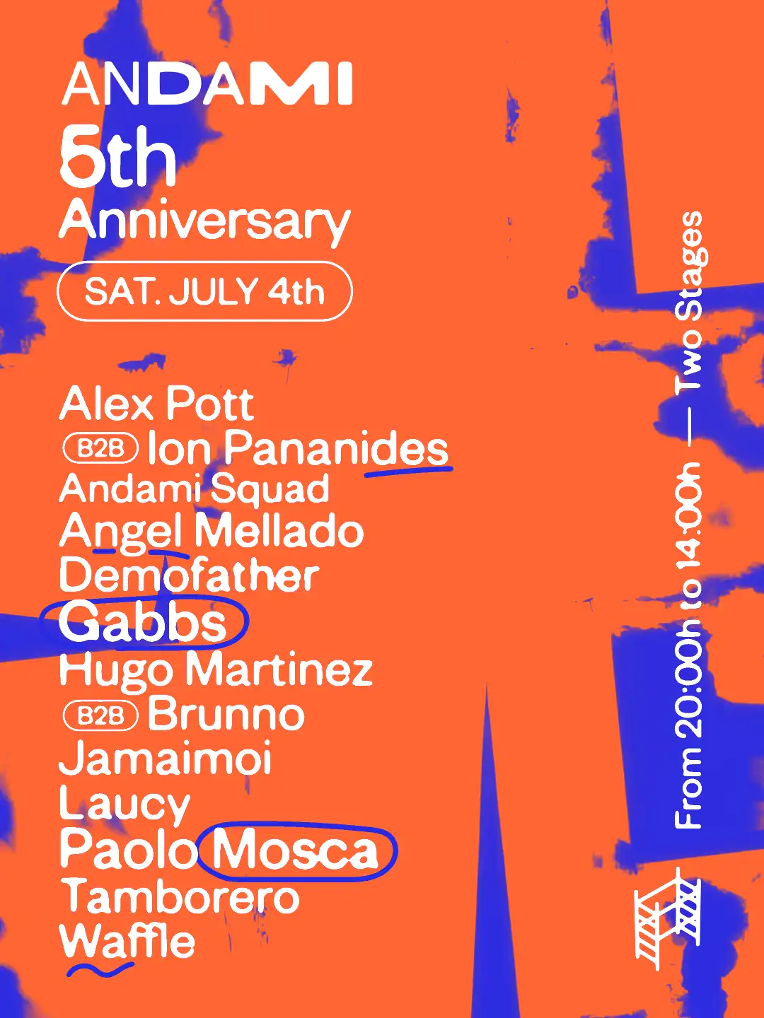Andami 5th ANNIVERSARY event poster